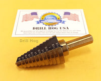 7/16-1-1/8 Step Drill Bit Reamer UNIBIT Electrician Drill Hog Lifetime Warranty