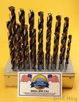 Drill Hog USA 29 Pc Drill Bit Set 1/16" - 1/2" M7 Drill Stand Lifetime Warranty