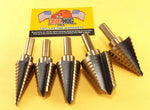 Jumbo Step Drill Step Bit Set Molybdenum M7 UNIBIT Drill Hog Lifetime Warranty