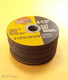 Drill Hog 4-1/2 Cut Off Wheel 4.5 Cutoff Blade Metal Steel Angle Grinder 200 Pcs