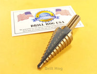 Drill Hog 3/16"-7/8" Step Drill Bit Reamer UNIBIT Step Bit M7 Lifetime Warranty