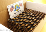 Drill Hog USA 1/4 Drill Bit 1/4 Bit Molybdenum M7 HSS Lifetime Warranty 100 Pack