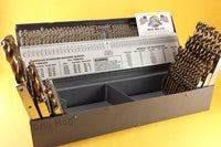 Drill Hog USA 116 Pc Drill Bit Set Letter Number COBALT M42 Lifetime Warranty