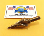 Drill Hog 3/16-7/8" Step Drill Bit Spiral Flute Cobalt UNIBIT Lifetime Warranty