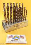 26 Pc Letter Drill Bit Set A-Z Bits NIOBIUM Lifetime Warranty DrillHog USA MADE