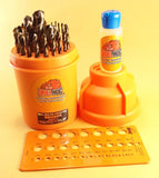 29 Pc Cobalt Drill Bit Set Super Cobalt M42+ Plus Series Drill Hog® Special