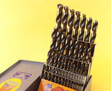 New for 2025! Super Premium 29 Pc HI-Molybdenum M7 Drill Bit Set Drill Bit Set Lifetime Warranty
