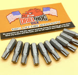 T-20 Torx Bit Hi-Molybdenum Super M7+ Drill Hog® 10 Pack